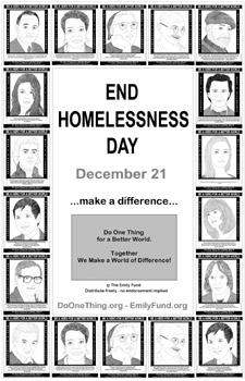 Do One Thing End Homelessness Day December 21